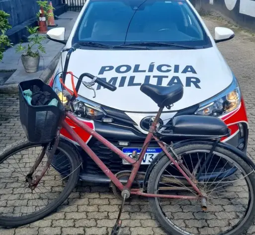Furto de bike no Itaguá, em Ubatuba, termina com prisão pela PM!