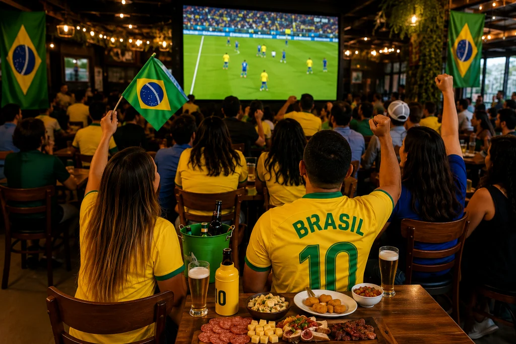 Bares e churrascaria de São José dos Campos terão programação especial para receber torcedores durante o jogo da Seleção Brasileira