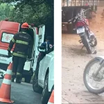 Acidente envolvendo carro e motocicleta terminou com a morte de um homem