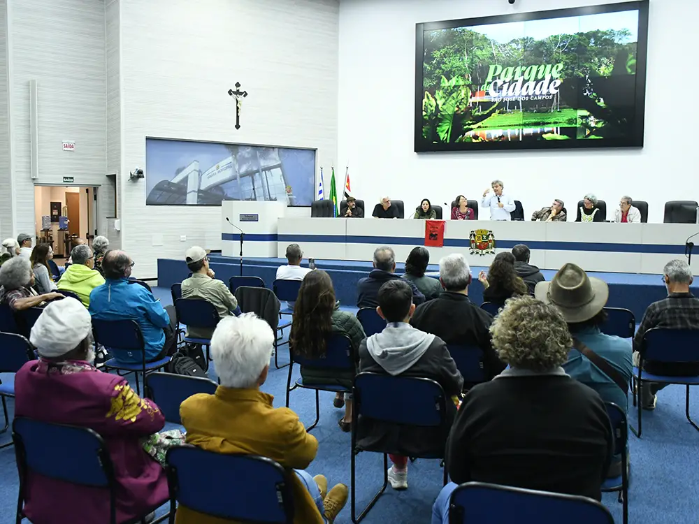 Comissão de Meio Ambiente da Câmara de São José dos Campos realizou uma reunião pública sobre a Concessão do Parque da Cidade/ Foto: Flávio Pereira/CMSJC 