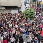 Sindicato afirma que mais de 2.800 servidores participaram da mobilização realizada nesta terça-feira.