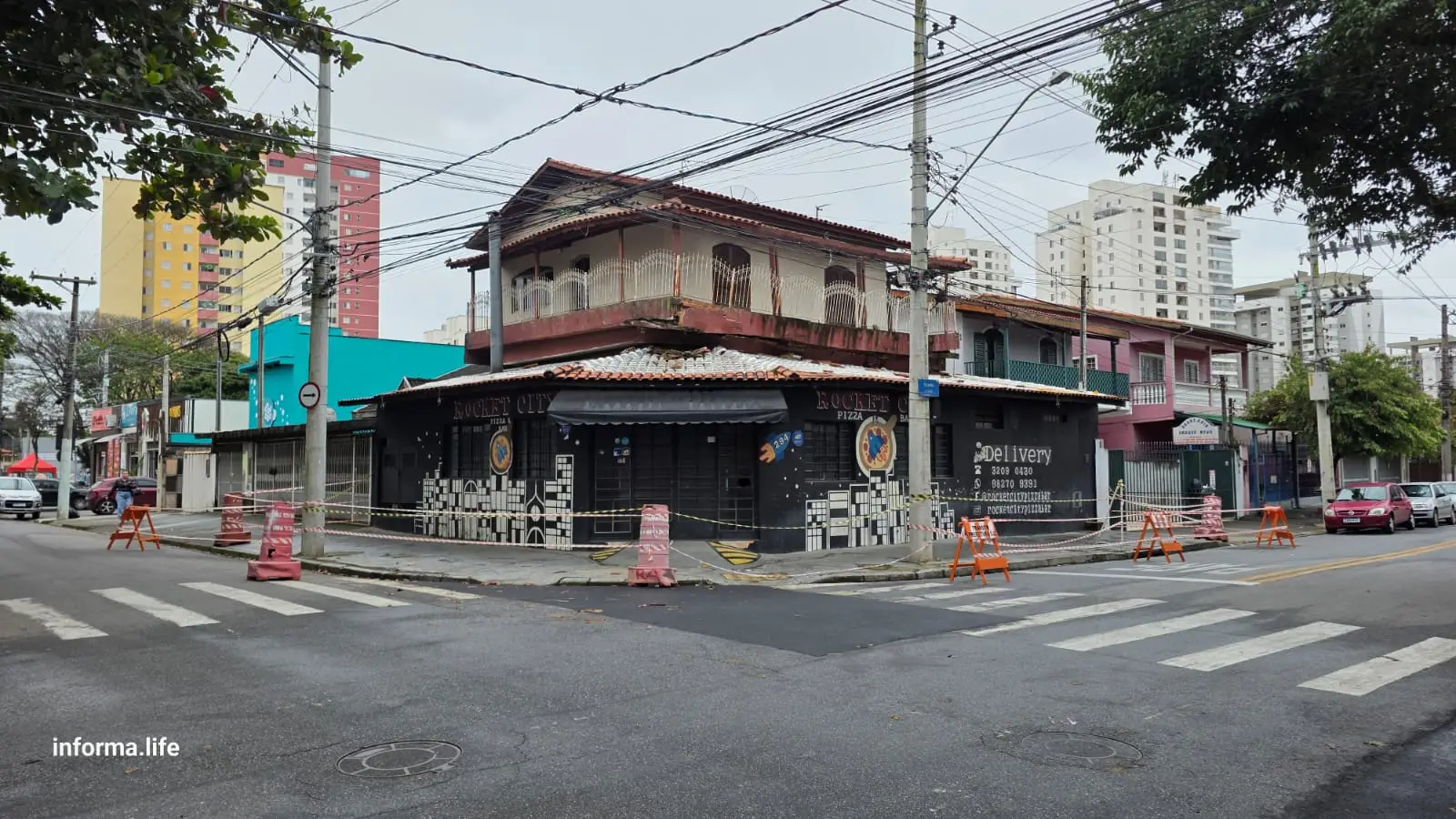 Imóvel interditado no Parque Industrial após risco estrutural