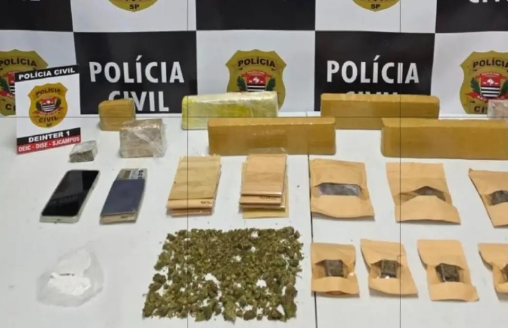 Polícia Civil prende suspeito com maconha e cocaína na zona leste de São José nesta segunda!