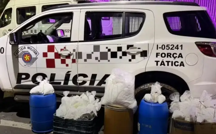Jovem casal do tráfico é preso com quase 80 kg de cocaína em Pindamonhangaba