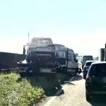 Acidente envolvendo seis veículos foi registrado no km 140,5 da Via Dutra