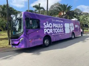 Ônibus SP Por Todas atende mulheres no Festival de Inverno