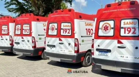 Ubatuba recebe 3 novas ambulâncias para reforçar o SAMU