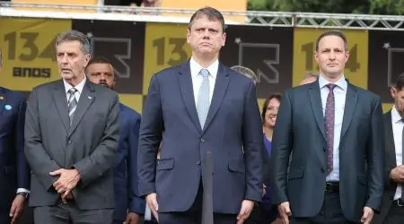 Aniversário de 134 anos do Batalhão de Choque Tobias de Aguiar reúne autoridades e marca despedida de Derrite