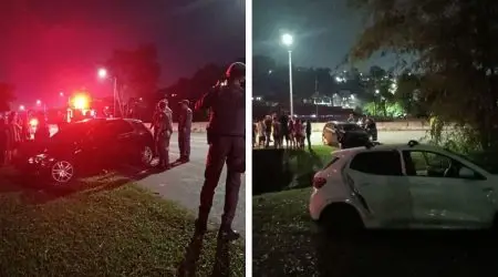 Acidente na Mário Covas: motorista bêbado tenta fugir e é detido em São José