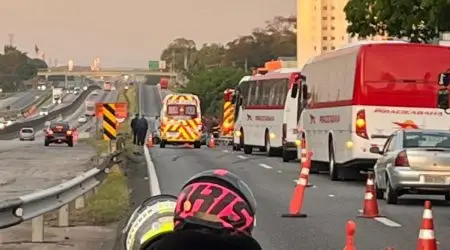 Acidente fatal Via Dutra deixa passageira morta em São José dos Campos