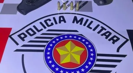 Após efetuar disparos na zona leste homem é preso com arma na zona sul!