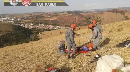 Após sofrer queda de paraglider vítima aciona os Bombeiros em Guará!
