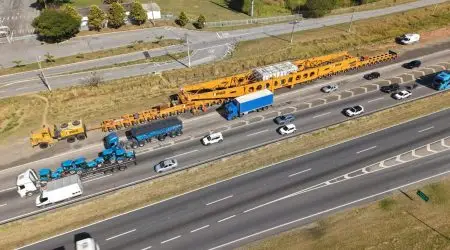 Carga especial na Via Dutra retoma deslocamento nesta quarta até Canas