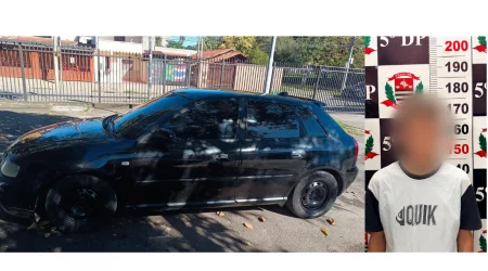 Polícia Civil identificou adolescente e apreendeu Audi A3 envolvido em atropelamento fatal no Galo Branco.
