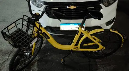 Homem é preso após estourar trava e furtar bike compartilhada!