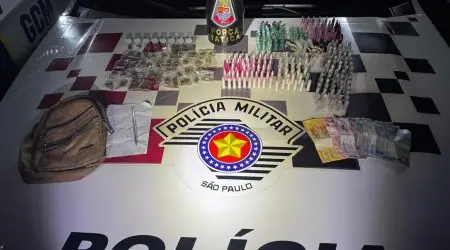 Homem é preso com sete tipos de drogas na Vila Rhodia, na zona norte