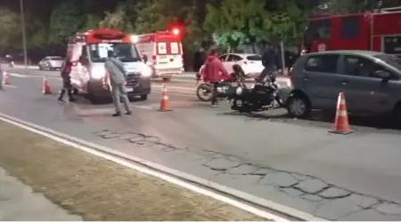 Idoso de 65 anos é atropelado ao tentar socorrer motociclista ferido