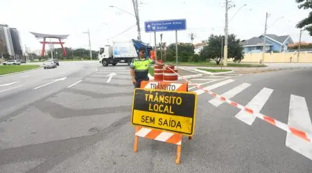 Interdições em vias importantes da região oeste neste domingo em São José