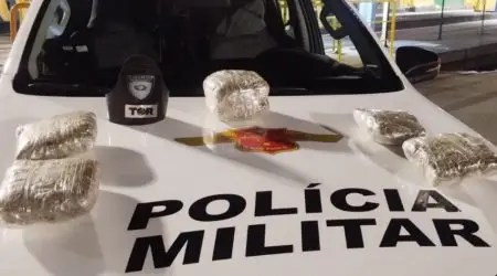 Três traficantes são presos com crianças e 3 kg de skunk na Rodovia Carvalho Pinto