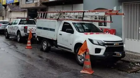 Operação da Polícia com apoio da EDP flagra furto de energia em hotel no bairro Santa Rita, em Aparecida