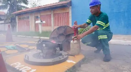 Sabesp faz testes com fumaça em bairros da região sul de São José dos Campos