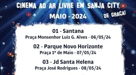 São José dos Campos recebe cinema ao ar livre