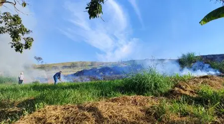 Crime ambiental: dupla é autuada por queimada em Jambeiro