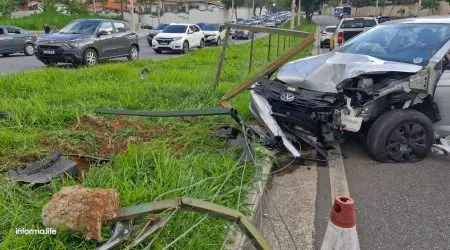 Motorista tem mal súbito e invade canteiro central da av. São João