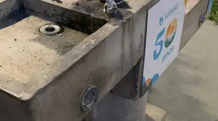 Bebedouro de praça no Jardim Aquarius é alvo de vandalismo