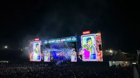Embalando gerações, show do Luan Santana bate recorde de público na Jacareí Expo Agro