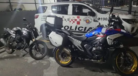 Motocicleta roubada no Jardim Limoeiro em, São José dos Campos, é recuperada pela PM