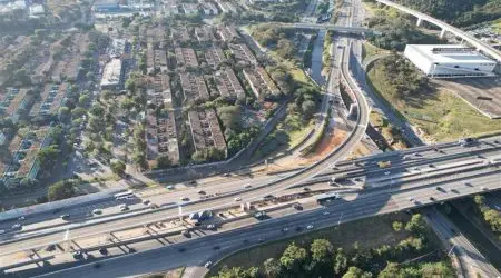 Viaduto que liga a Via Dutra ao aeroporto de Guarulhos é entregue