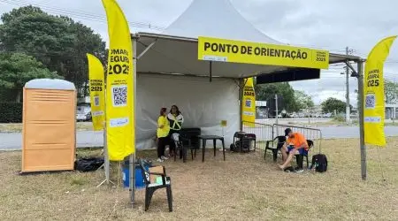 Mais de 11 mil romeiros passam pelas tendas na Via Dutra rumo à Aparecida