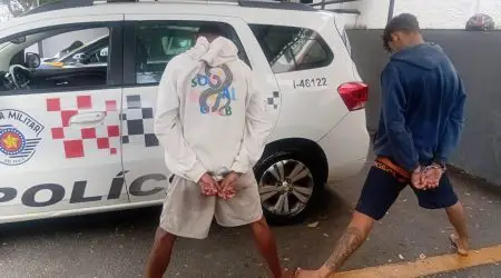 Dupla é presa em flagrante por roubo e sequestro de motorista de aplicativo em São José dos Campos