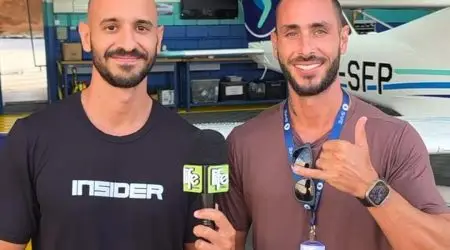 Irmãos Katoosh realizam treinamento de aviação em São José dos Campos para novo projeto de volta ao mundo.