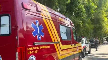 Mulher de 29 anos foi socorrida após agressão no bairro Ipiranguinha, em Ubatuba