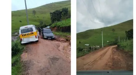 Estrada da Bocaina, em Cunha, foi recuperada após chuvas e acesso à escola foi restabelecido