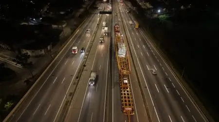 Carga especial de 135 metros segue viagem pela Via Dutra a partir desta sexta-feira; de Guararema a SJC