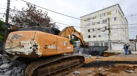 Obra em três etapas busca recuperar cratera aberta no Jardim Imperial