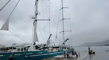Cargueiro movido a vento leva café e cacau de São Sebastião à Europa