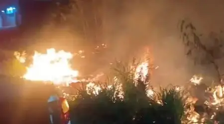 Incêndio atinge 2mil m² de vegetação em Jacareí