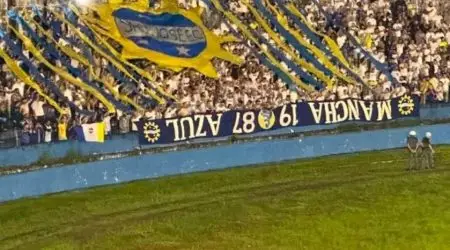 Torcida do São José em Taubaté em 2024; mil joseenses estarão no Joaquinzão na quarta (18) / Foto: reprodução Facebook
