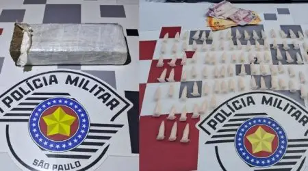 Adolescente é apreendido e homem é preso por tráfico de drogas em Lorena