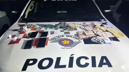 Cinco criminosos detidos no Santa Inês pela PM por série de roubos praticados em Itajubá